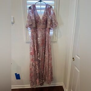 Mac Duggal Blush Pink Dress